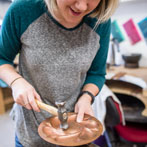 Colette Bishop in her studio 2018